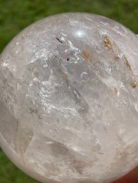 Image 9 of Clear Quartz Crystal Sphere With Rainbows #1463