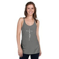 Image 5 of "Faithful Cross" Racerback TankTop