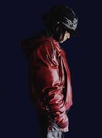 Image 5 of SS25 ‘Scherzo’ Red Leather Bomber Jacket