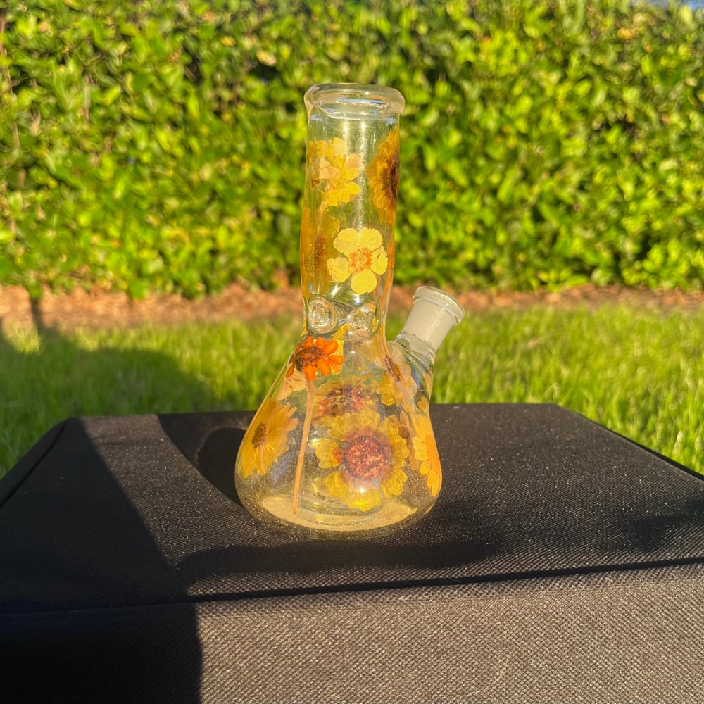 Image of yellow floral 6”