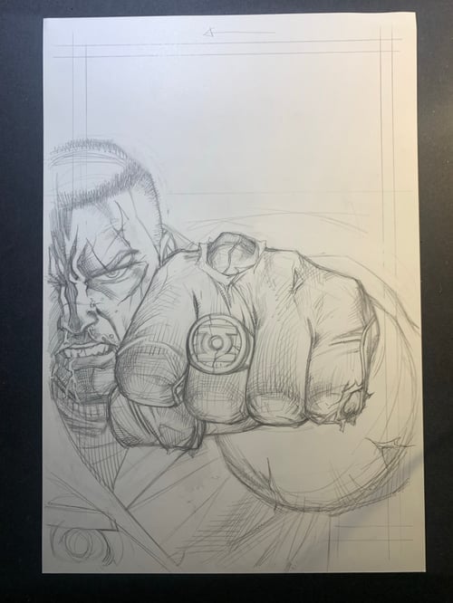 Image of GREEN LANTERN CORPS COVER (unused)