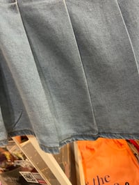 Image 3 of denim pleated skorts