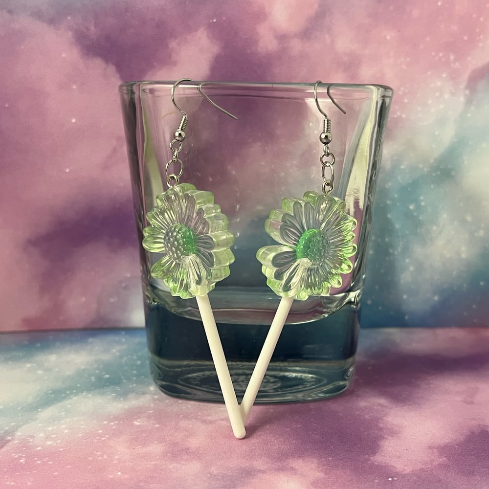 Image of Flower Lolipop Earrings