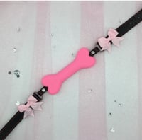 Pink Pink Bow Bone Gag 