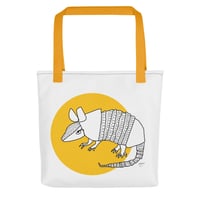 Image 1 of All-Over Print Tote ARMADILLO (Yellow)