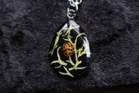 Image 3 of Dead Good teardrop ladybird and lichen pendant