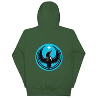 Image 12 of Unisex Hoodie - Blue Rebel Loon back print