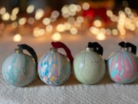 Image 1 of Marbled Ornaments - Cheer