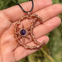Image 4 of Amethyst Moon & Sun Pendant 💜