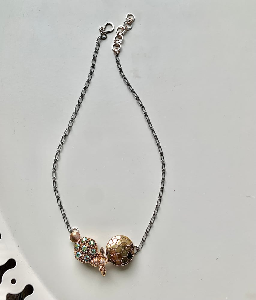 Image of "Nectar" Statement Button Necklace