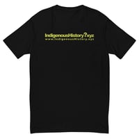 Image 1 of IndigenousHistory.xyz A Fitted Short Sleeve T-shirt