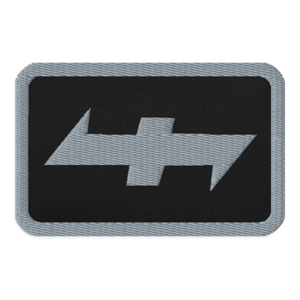 Image of GRAY EMBROIDERED PATCH