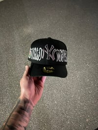Image 1 of GREEN BRIM DARK REFLECTION NEW YORK YANKEES CUSTOM FITTED CAP