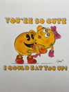 PAC-MAN VALENTINES DAY PRINT