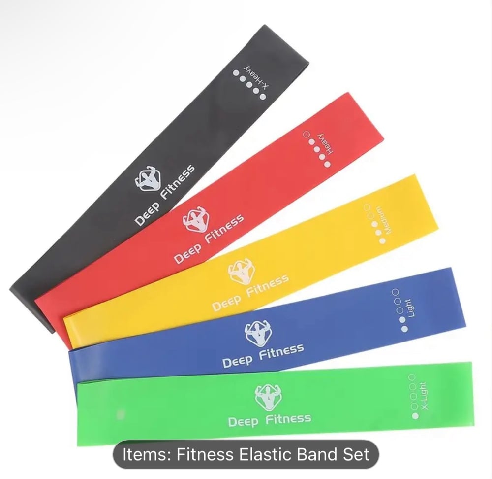 Image of 5-Pack Fitness Resistance Bands