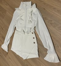 Image 2 of White wrap skort 