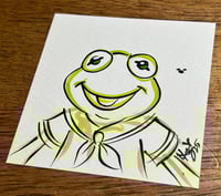 3x3 Paint Sketch - Baby Kermie