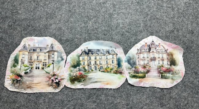 Chateau houses x3