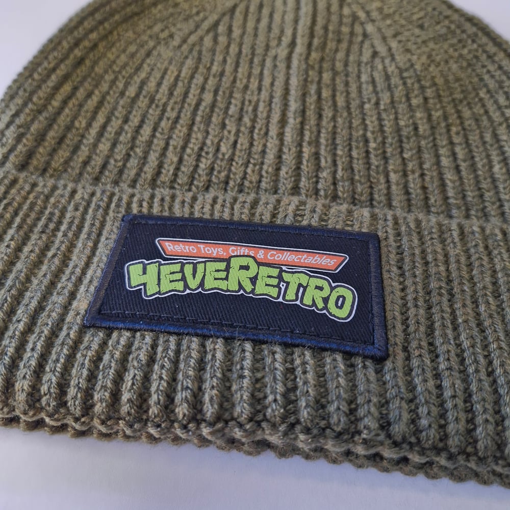 Image of 4eveRetro Mutant Patch Knitted Beanie Hat