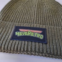 Image 2 of 4eveRetro Mutant Patch Knitted Beanie Hat
