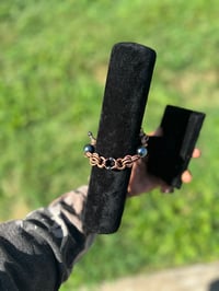 Image 2 of HEMATITE X 2ON2 CHAIN LINK BALANCE BAR BRACELET