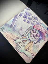 Image 2 of keep going if the dead can rise so can you (original sketch)