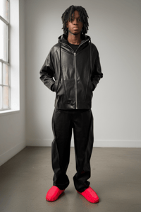 Image 1 of Baggy Leather Pant 2 