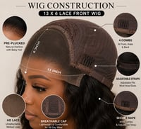 Image 3 of RILEY- Office Ready Black Lace Front Wig - Premium Women Hair
