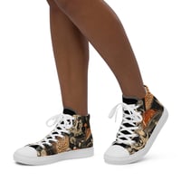 Image 5 of Goblincore Skull and Mushroom Grunge/Punk Women’s High Top Canvas Shoes