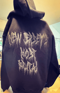 Image 2 of NJ Most Brutal  Hoodie 2 Sides 
