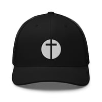 Image 1 of Faith Cross Emblem Trucker Cap