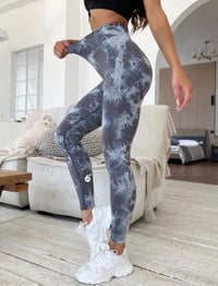 Image 4 of Charcoal Swirl Leggings