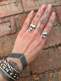 Image 2 of Sterling silver snoopy or woodstock 