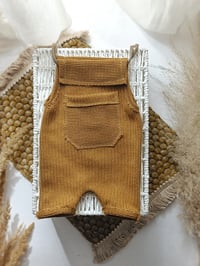 Image 6 of Newborn Photo Prop Set | Mini Rug | romper for Photoshoot | bear bonnet | heart | mustard