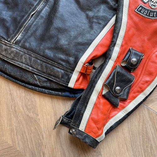 Image of Bok Brothers Harley Davidson Biker Jacket, Size Medium