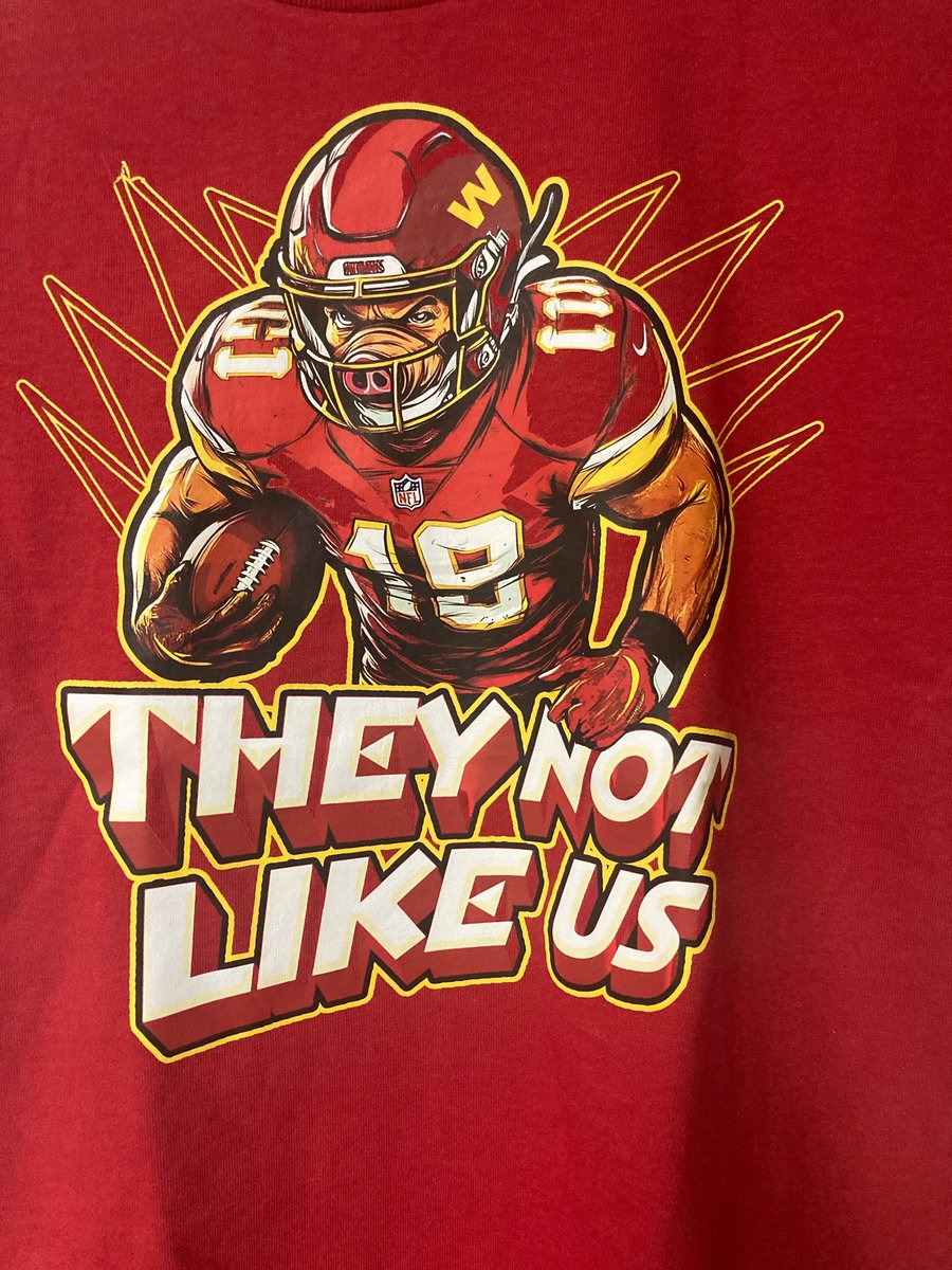 Image of MITCHCRAFT "THEY NOT LIKE US" Washington Football Burgundy T-shirt