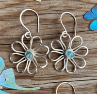 Image 1 of Sterling Apatite Bloom Earrings