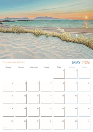 Image of 2026 calendar