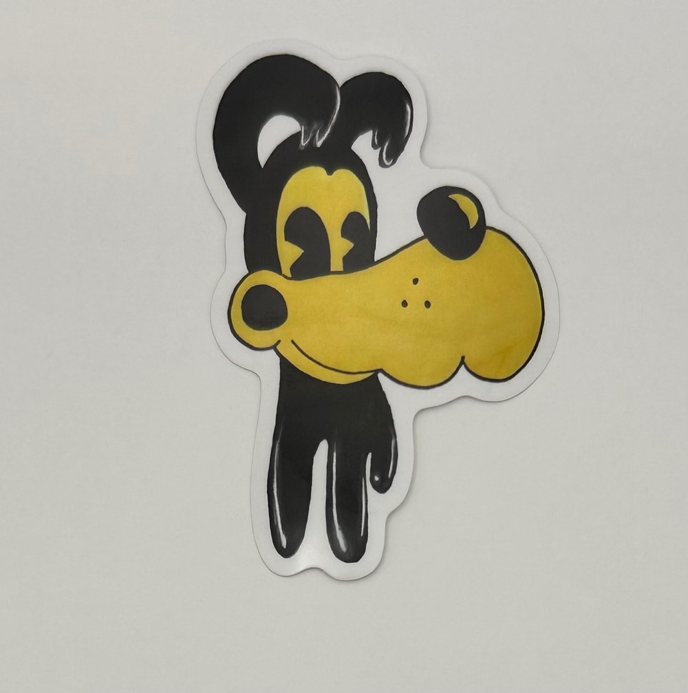 Image of Ink Wolf Monster Clear Sticker 