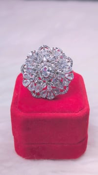 Image 2 of ADR45031_Silver Plating American Diamond Adjustable Ring