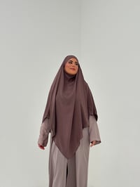 Image 1 of Mauve crepe khimar