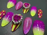 Image 2 of Acid Kiss Press-On Nails Size Large 