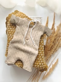 Image 2 of Newborn boy bodysuit for photoshoot | Ben | beige