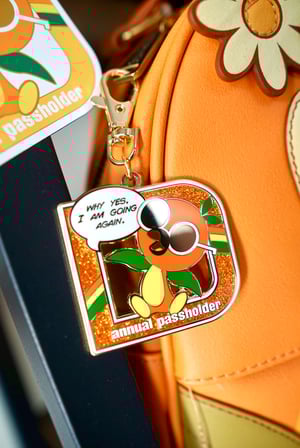 Image of Orange Sunnies AP Parody  bag charm / keychain