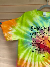 Image 2 of MEDIUM Shrimply Irresistible Tie Dye Shirt I15