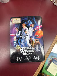 Image 1 of Star Wars Trilogy Best Buy Excluisve Collectible Tin 3 DVD set from 2006 - SEALED 