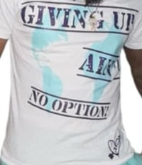 Image 1 of Unisex white Aqua purple grape tee 
