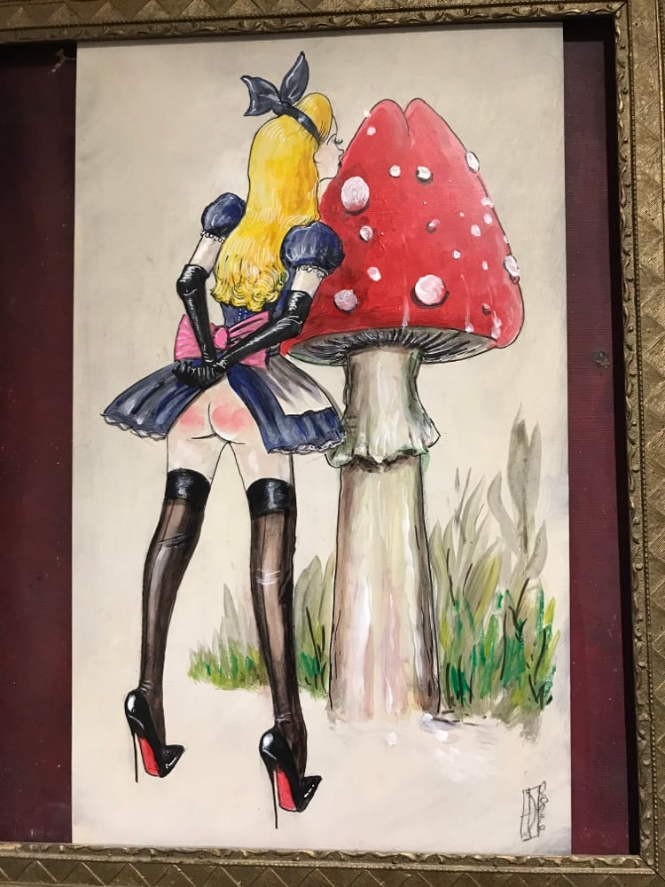 Image of Alice large painting on wood