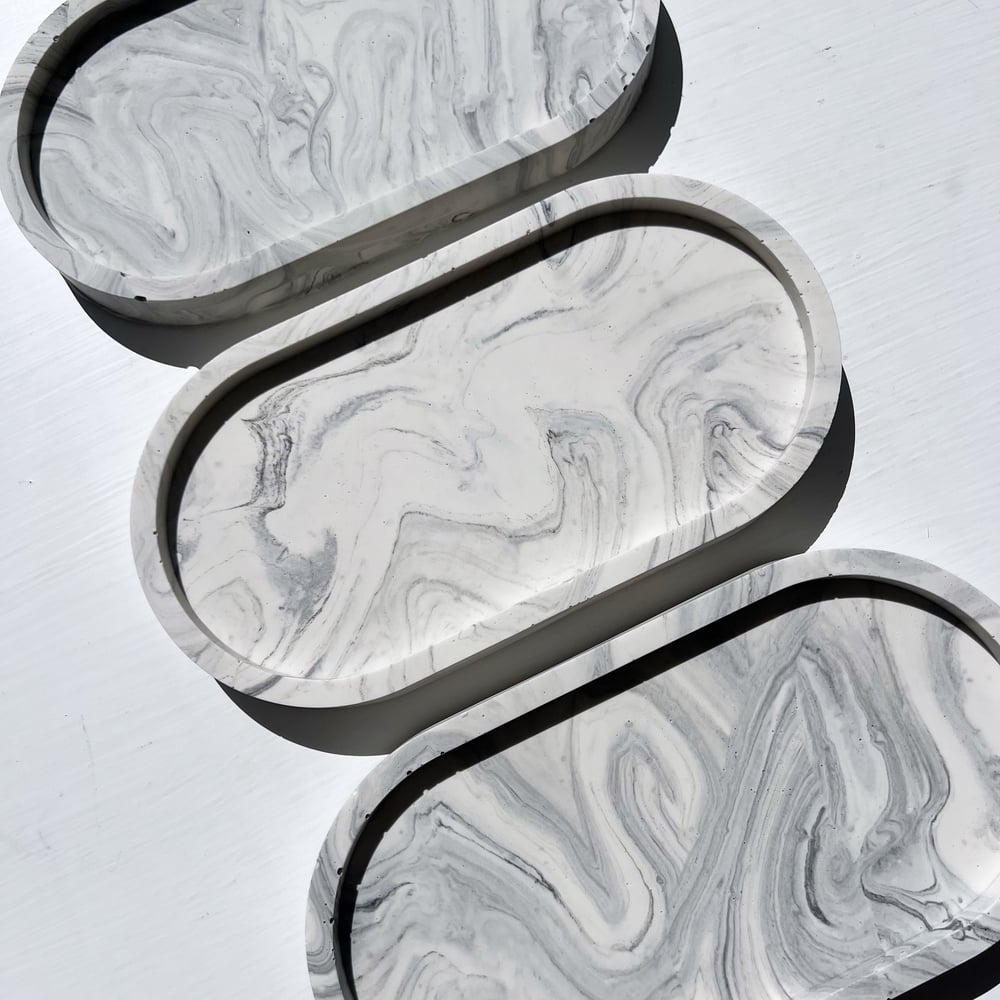 Image of Hand-Poured Marble Tray