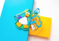 Image 2 of Chat Penguin Charm